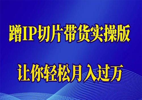 【副业项目6060期】2023蹭这个IP切片带货实操版，让你轻松月入过万（教程+素材）缩略图