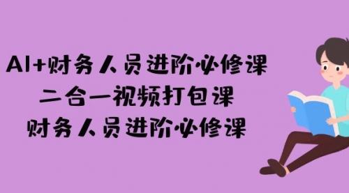 【副业项目7243期】AI + 财务人员进阶必修课二合一视频打包课，财务人员进阶必修课缩略图