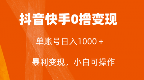 【副业项目8233期】全网首发，单账号收益日入1000＋，简单粗暴，保底5元一单，可批量单操作缩略图