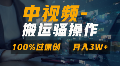 【副业8948期】无脑双重去重原创视频，100%中视频+视频号分成计划缩略图